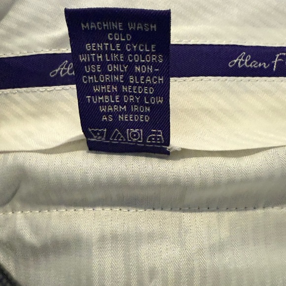 NWT Alan Flusser Wool Blend Dress Charcoal Pants Size 34x32. MSRP $65 - Picture 7 of 8